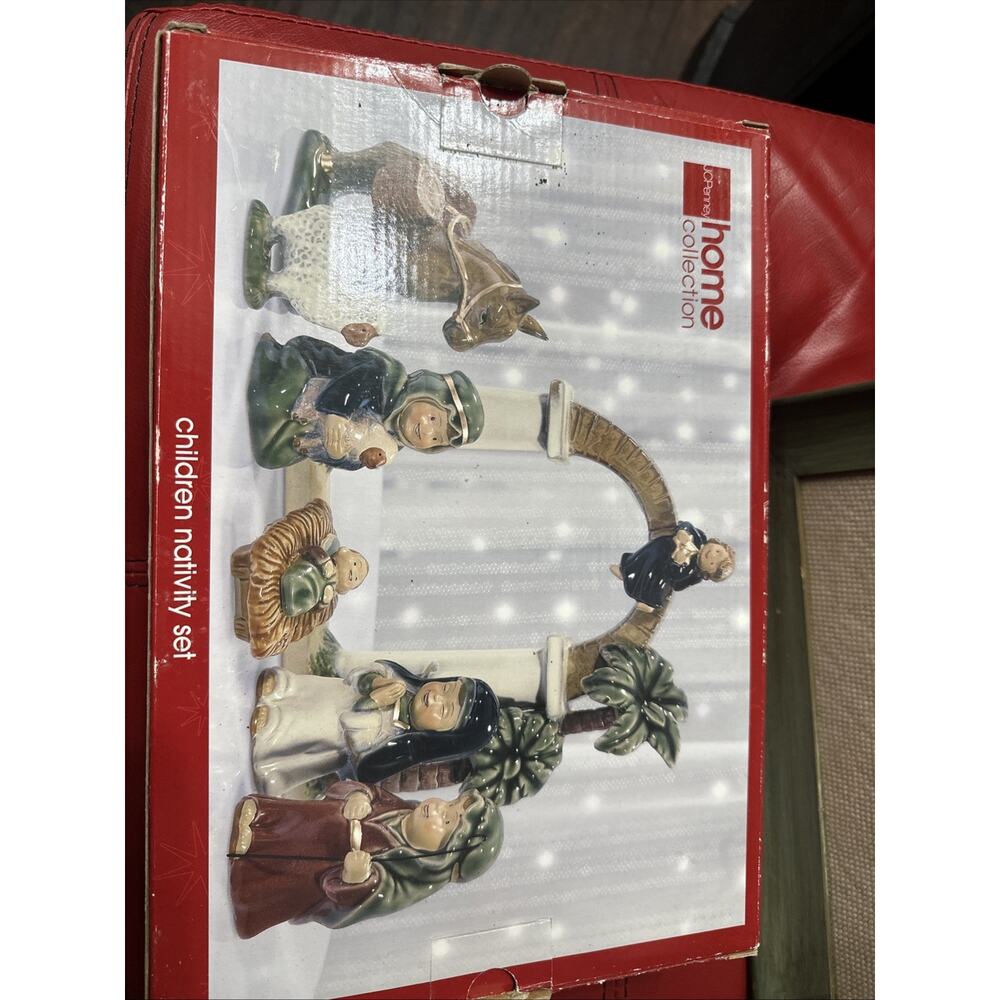 JC Penney‎ Home Collection Children's 8 Pc. Nativity Set Christmas
